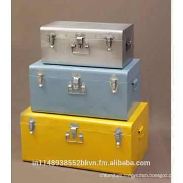 Industrial Metallic Storage Trunk